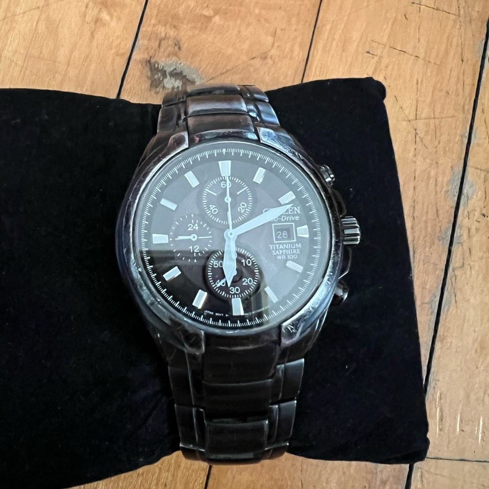 Citizen Eco-Drive Sapphire WR100 Titanium Watch